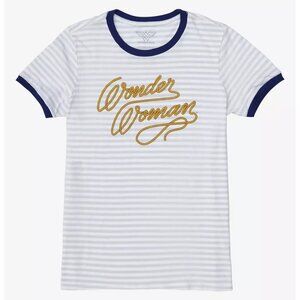 DC Comics Wonder Woman Lasso of Truth Striped Women's Ringer T-Shirt - BoxLunch